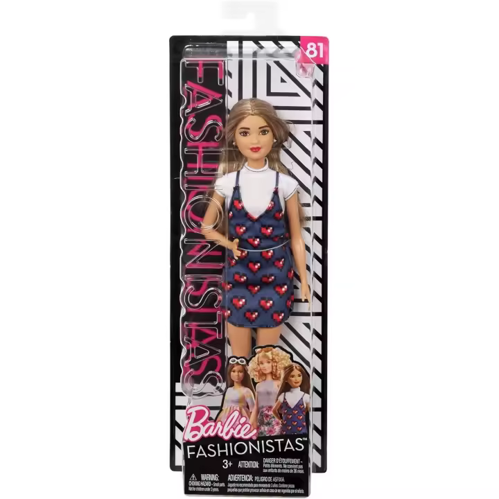 Barbie fashionista 81 muñecas con vestido corazones Mattel fjf46 - 1