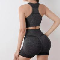 Conjunto De Yoga Para Mujer Ropa De Gimnasio Con Bragas Y Camisetas Sport Tops Sin Costuras Leggings De Gimnasio Transpirable Y Ecológica - details 16