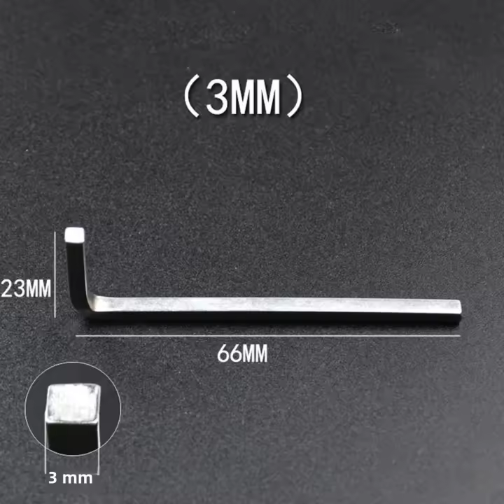 Llave De Cabeza Cuadrada L Shaped 3-10mm Con Punto De Cuatro Diagonales De Acero Cromo Vanadio Multifuncional Para Apretar Tornillos Cuadrados - 1