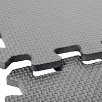 ManiBoom Suelo Gimnasio Acolchado Grueso de Caucho Fácil de Limpiar【30x30x1 cm】- Alfombra Gym Crossfit y Ejercicios en Casa - Esterilla Fitness Puzzle de Goma - Tatami Mat - details 2