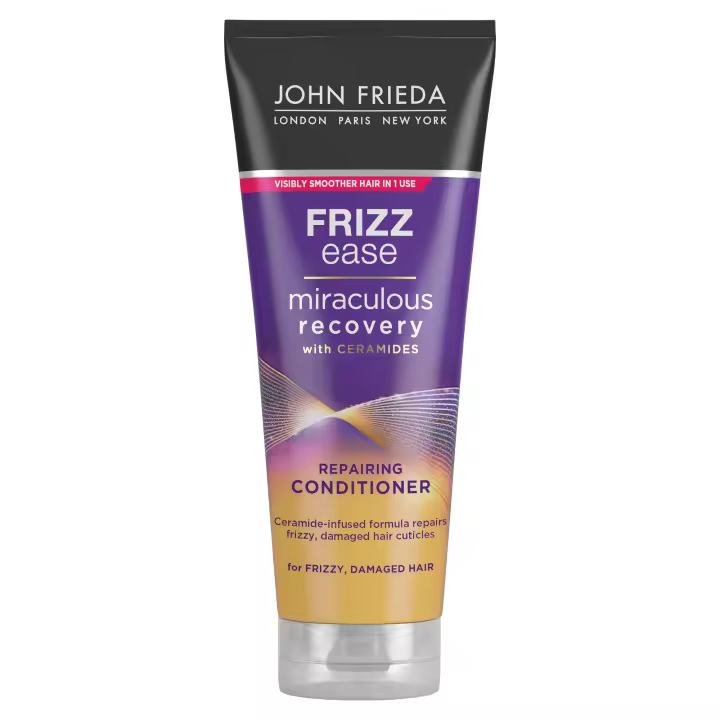 JOHN FRIEDA - Acondicionador Miraculous Recovery 250 ml, Acondicionador Reparador, Hidratante y Fortalecedero, para el Pelo Seco y Dañado, Antiencrespamiento y Efecto Nutritivo - 1