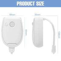 Lámpara LED RGB Con Sensor De Movimiento PIR Para Inodoro Luz Nocturna Impermeable Iluminación De Baño Y Lavabo Luz De Resbaladizo LED Para Inodoro - details 2