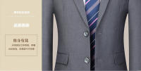 Traje De Boda Para Hombre Estilo Coreano Ajustado Dos Botones Conjunto Formal Con Pantalones De Alta Calidad Para Todas Las Estaciones - details 11