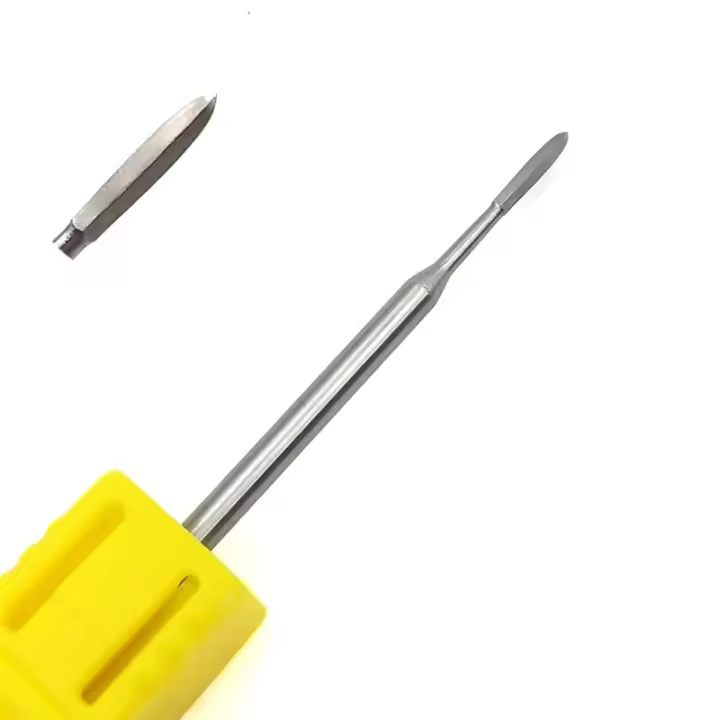 HYTOOS Broca De Uñas Hexagonal Para Limpieza De Cutículas Y Eliminación De Piel Muerta Acero Inoxidable 3/32 Para Manicura Y Cuidado De Uñas - 1