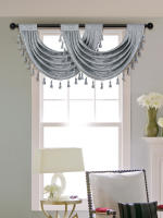 Valance De Estilo Europeo Sólido De Terciopelo Con Borlas Para Decoración De Ventanas Puertas Y Habitaciones Material De Poliéster 1 Pieza - details 16