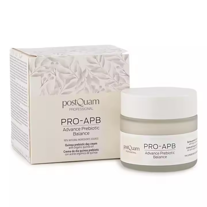 Postquam - Crema de Día Prebiotic Hidratante + 98% Ingredientes Naturales + Refuerza la Barrera Cutánea + Jugo de Yacón y Ácido Hialurónico + 50 ml - 1