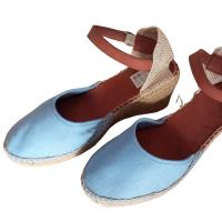 Alpargatas ANIMS con cuña de yute modelo CASTILLA- Estilo y comodidad para tus pies - VEGANO - Disponible en azul o rosa - details 1