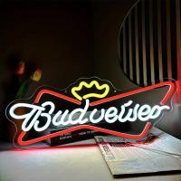 Budweiser Neón Sign LED Colorido Montaje En Pared Ideal Para Fiestas De Cerveza Festivales Cumpleaños Y Decoración Del Hogar - details 0