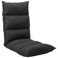 vidaXL Tumbona de suelo plegable de tela en color Marrón/Taupé/Negro y más - details 2