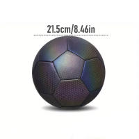 Balón De Fútbol Reflectante Luminoso Tamaño 5 Para Adultos Entrenamiento Nocturno Deporte Al Aire Libre Material PU - details 7