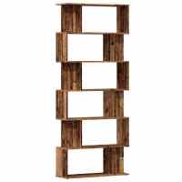 vidaXL Estantería madera de ingeniería madera envejecida 80x24x192 cm - details 1