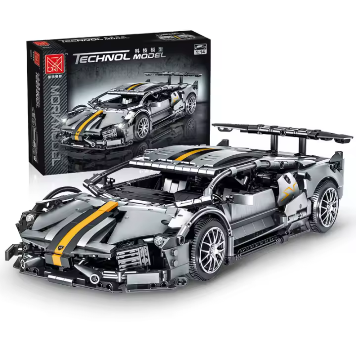 Bloques De Construcción Técnicos City Speed Lamborghini Juego De Vehículo Deportivo De Carreras MOC Para Niños Y Adultos Regalos De Cumpleaños Y Navidad - 1