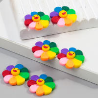 Nuevo 6PCS Bolas De Acrílico De Fantasma Monstruo Con Ojo Unico Encantos Colgantes Lindo Para Hacer Joyas Pulsera Collar Aretes Accesorios - details 13