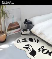 Carpetas De Bajo Para El Hogar Y Dormitorio Antideslizantes Y Absorbentes Simples Y Modernas Tejidas En Espesor Con Imitación De Cachemira - details 1