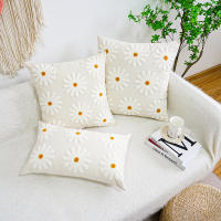 Funda De Cojín Elegante Con Bordado De Flores En Estilo Étnico Decoración Para El Hogar Sin Núcleo De Cojín 100% Poliéster - details 1