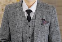 Traje De Negocios Para Hombre Slim Fit Conjunto Tres Piezas Con Chaleco Y Pantalones Elegante Vestimenta Profesional Para Bodas - details 13