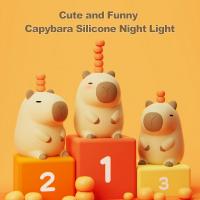 Lámpara De Noche De Silicona Capybara Para Niños Luz De Sueño USB Recargable Decoración Animal Táctil Luz De Mesa Para Dormitorio - details 9