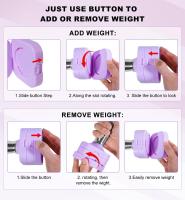 Juego de pesos de mano ajustables de 10kg, juego de mancuernes 4 en 1 para Mujeres, Conjunto de mancuernes ajustables para entrenamiento de fuerza en el hogar - details 1