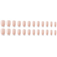 Uñas Postizas Brillantes Cortas En Rosa Estilo Francés Gradient 24 Piezas Uñas Artificiales Reutilizables Para Manicura Falsa - details 11