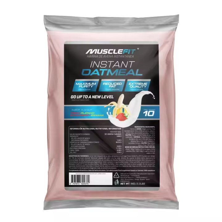 Harina de Avena 1 kg - MuscleFit│Oatmeal│Bajo en grasas│Calidad│Avena│MUSCLEVIP - 1