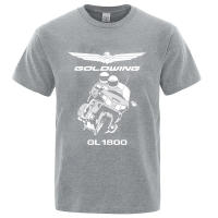 Camiseta De Algodón Streetwear Goldwing GL1800 Para Hombres Y Mujeres Camiseta De Manga Corta Oversized Para El Verano Alta Calidad Top Casual - details 5