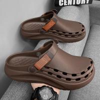 Sandalias Masculinas De Color Sólido EVA Para La Playa Y Viajes Ligeros Y De Secado Rápido Zapatos Casuales Para Hombres - details 8