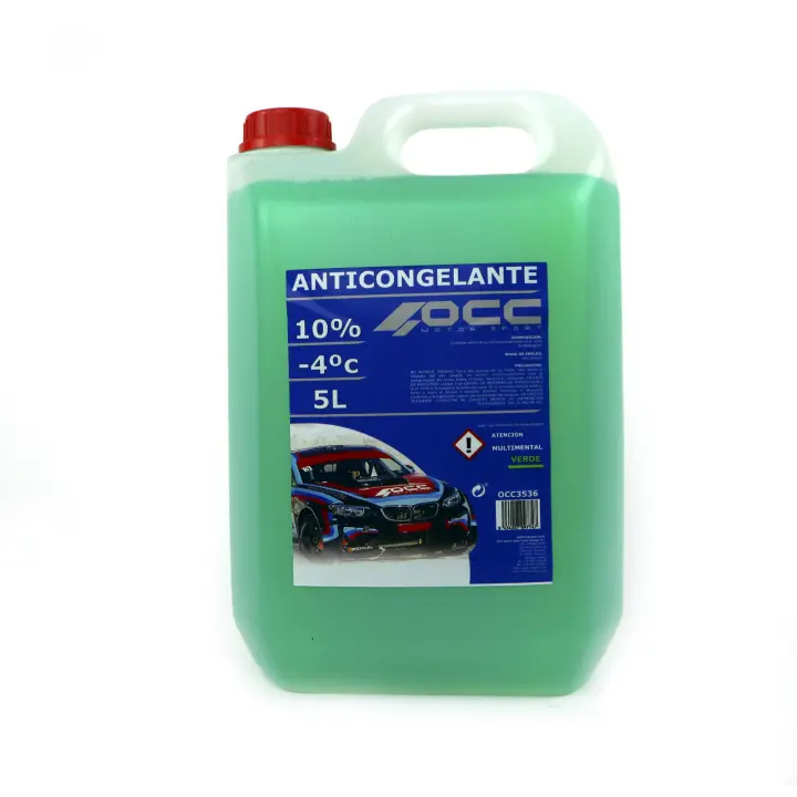 Occ Motorsport - Anticongelante de Coche 5l 10% Verde - Protección Contra el Frío - 1