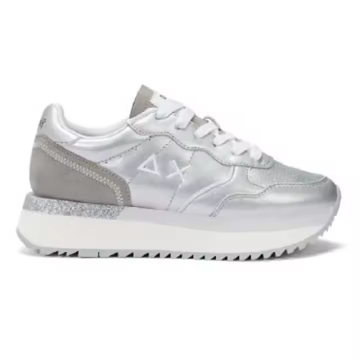 Sun68 Zapatillas Big Ally Leather Plateado - 1