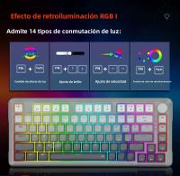 Teclado Mecánico De Juego E-YOOSO Hz82 RGB USB 8K Con Interruptores Magnéticos 82 Teclas Cable Desmontable Para PC Laptop - details 5