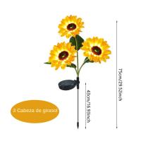 Lámpara Solar De Girasol LED Para Jardín Impermeable Decoración De Navidad Y Fiesta Guirnalda De Luz Solar Para Paisaje - details 6
