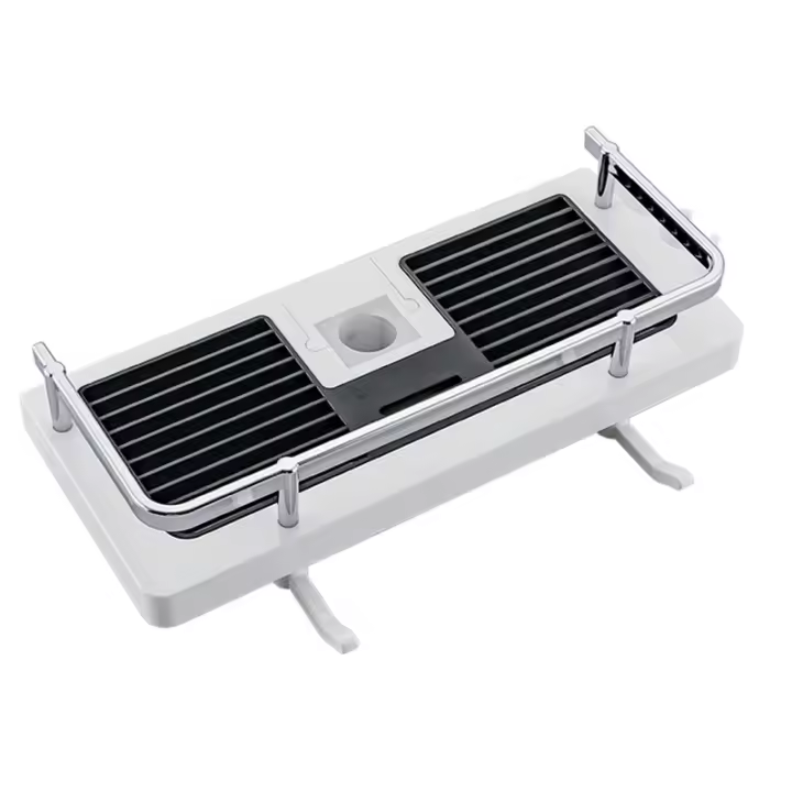 Soporte De Ducha Organizador De Baño Estante De Acero Inoxidable Sin Perforar Para Shampoo Y Condicionador Estilo De Pie - 1