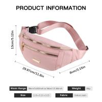 Riñonera impermeable para correr, para hombre y mujer, ajustable, ideal para deportes al aire libre, senderismo y viajes (rosa) - details 0