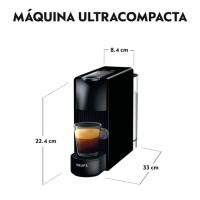 KRUPS NESPRESSO ESSENZA XN1108 Cafetera de cápsulas, Mini de color Piano Negro, de 0.6 L., presión de 19 bares, con una potencia de 1200-1310  W. - details 2