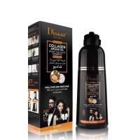 Champu Tinte Negro Dissar 400ml, Champú tiñe canas cubre 100 % ,Champú con aceite de argán, colágeno aloe vera Tinte instantáneo en 8 min NOVEDAD - details 0