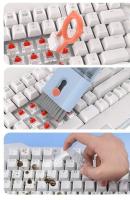 Cepillo de limpieza para computadora – Kit de limpieza multifuncional 10 en 1 para auriculares Bluetooth, teclado, teléfono móvil, cámara y más. - details 10