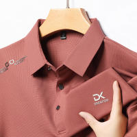 Camisa Polo Casual Para Hombre Con Insignia De Color Sólido Transpirable Y Cómoda Versátil Para Negocios Estilo Moderno - details 6