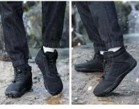 Botas De Invierno Para Hombres Y Mujeres Con Piel Cálida Antideslizantes Resistentes Al Agua Talla Grande Zapatillas Casuales Para Exterior Y Senderismo - details 6