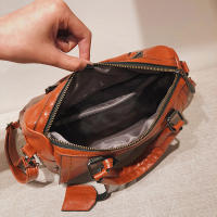 Bolso Vintage de cuero PU para Mujer, Bandolera de hombro con Remaches, de diseñador, de lujo, con almohada - details 21