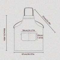 Mantelébula Ajustable Con Bolsillos Para Cocina Para Mujeres Y Hombres Apto Para Chef Tablier Mandil Sin Mangas Material No Tejido De Poliéster Proveniente De Zhejiang China - details 5