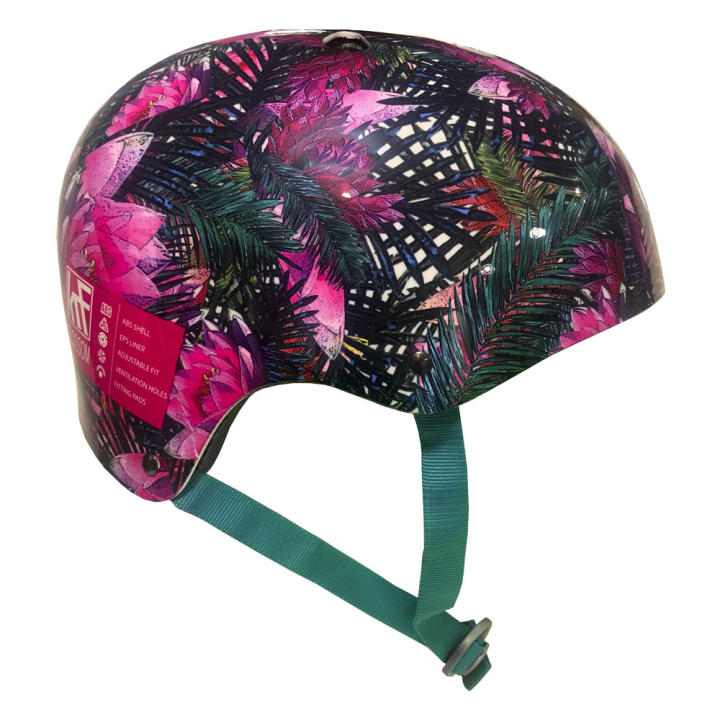 KRF The New Urban Concept – Casque Protection Blossom Femme Multicolore Rose/vert – Taille M