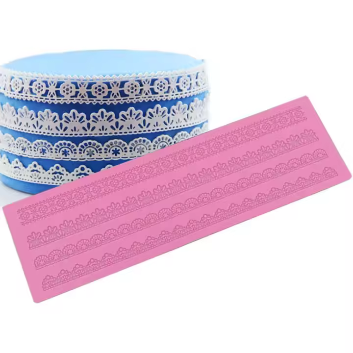 Molde De Fondant Para Tapete De Pastel Molde De Silicona Para Almohadillas De Encaje Tapete De Silicona Para Pastel De Encaje Para Decorar Tartas, Efecto Encaje, Fondant, Fantasía Clásica - 1