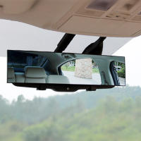 Espejo Retrovisor De Coche HD Ancho Ángulo Panorámico Espejo Postizo Para Parqueo Con Referencia Al Retroceso Material ABS Resina - details 2