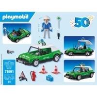 Coche de policía clásico PLAYMOBIL 50 aniversario set retro al estilo del original de 1977  (71591) - details 2