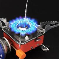 Estufa Portátil Para Camping Y Montañismo Antigolpes Y a Prueba De Viento Para Tanque De Gas De Viajes Y Picnics - details 7