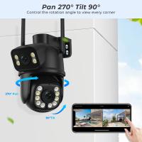 Cámara De Seguridad IP Inalámbrica Exterior 4K 8MP HD Con Lente Doble Wifi PTZ Cámara De Vigilancia Automática iCsee Para Calle - details 9