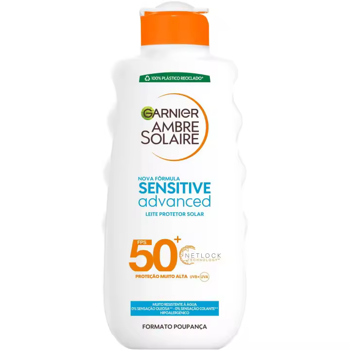 GARNIER AMBRE SOLAIRE SENSITIVE LECHE CORPORAL AVANZADA SPF50*400ml - 1