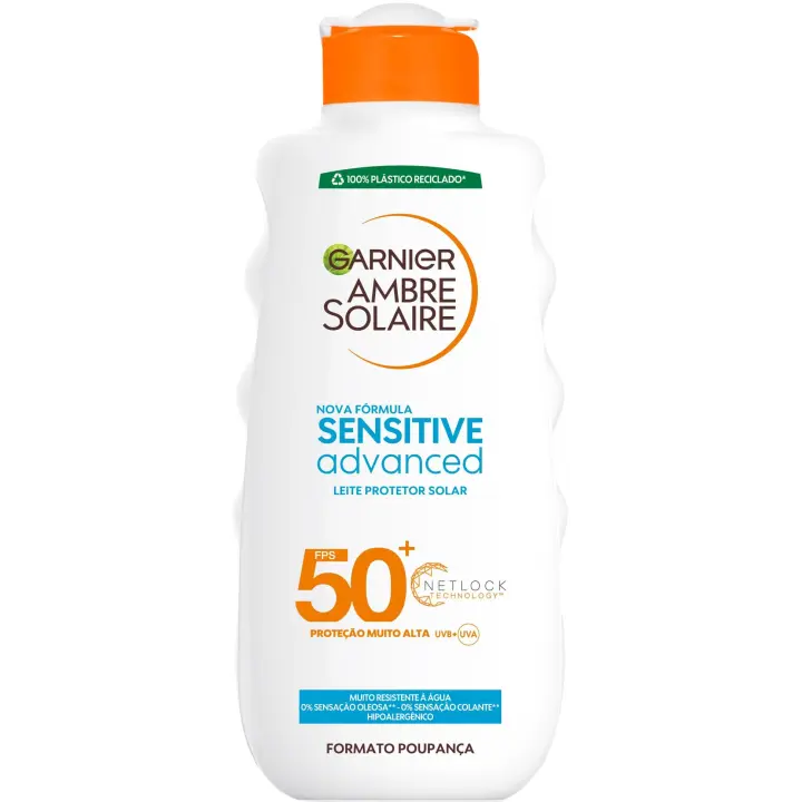 GARNIER AMBRE SOLAIRE SENSITIVE LECHE CORPORAL AVANZADA SPF50*400ml - 1