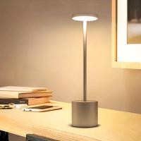 Lámpara De Mesa Sin Cable LED Recargable Táctil Tri-color Para Decoración De Habitación Restaurante Y Bar Moderna Y Minimalista - details 8