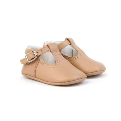 Zapatos de Bebé Angelitos 247 Camel - Diseño Clásico y Cómodos - 1