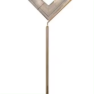 Lámpara de Pie MF196, Metal, Blanco, 40x40x161 cm - 1